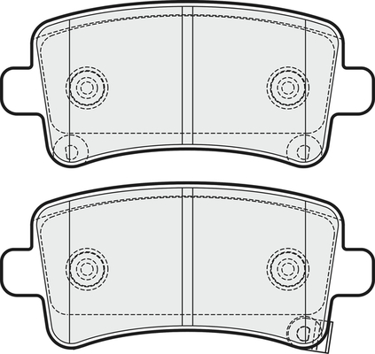 Picture of APEC - PD3258 - Brake Pad Set, disc brake (Braking System)