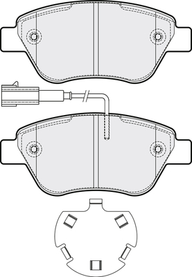 Picture of APEC - PD3281 - Brake Pad Set, disc brake (Braking System)