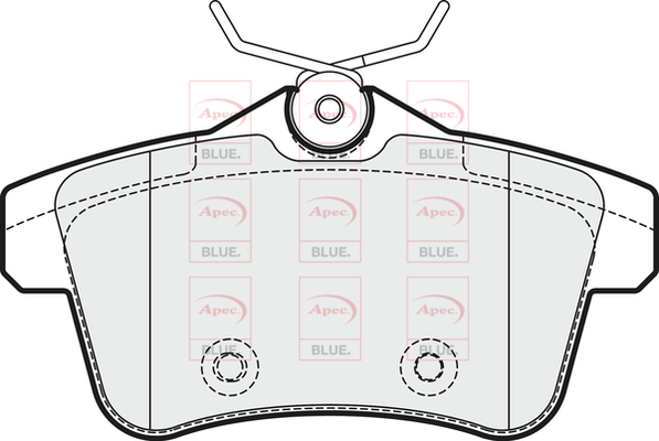 Picture of APEC - PD3344 - Brake Pad Set, disc brake (Braking System)