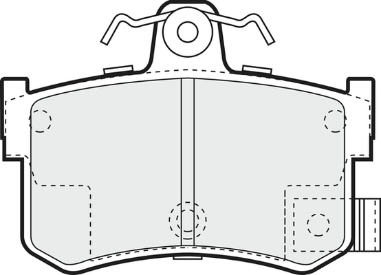 Picture of APEC - PD3413 - Brake Pad Set, disc brake (Braking System)