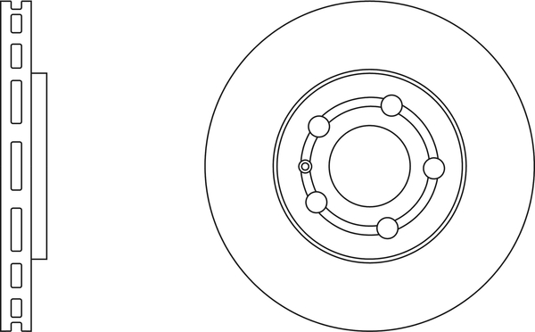 Picture of APEC - SDK6019 - Brake Disc (Braking System)