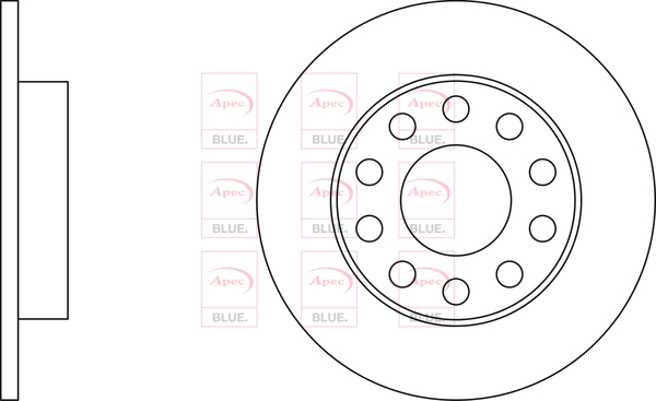 Picture of APEC - SDK6084 - Brake Disc (Braking System)