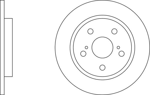 Picture of APEC - SDK6125 - Brake Disc (Braking System)