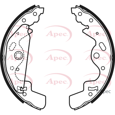 Picture of APEC - SHU673 - Brake Shoe Set (Braking System)