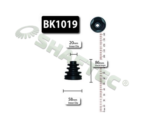 Picture of SHAFTEC - BK1019 - Bellow Set, drive shaft (Final Drive)