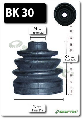 Picture of SHAFTEC - BK30 - Bellow Set, drive shaft (Final Drive)