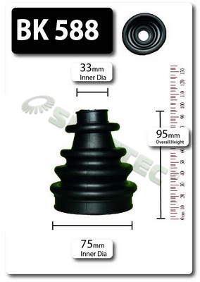 Picture of SHAFTEC - BK588 - Bellow Set, drive shaft (Final Drive)