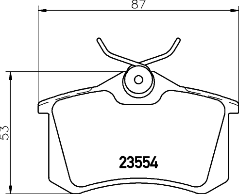 ZADNJE KOČIONE PLOČICE - HELLA PAGID - 8DB 355 018-111