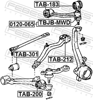 Picture of FEBEST - 0120-065 - Ball Joint (Wheel Suspension)
