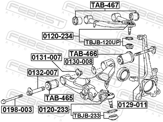 Picture of FEBEST - 0120-234 - Ball Joint (Wheel Suspension)