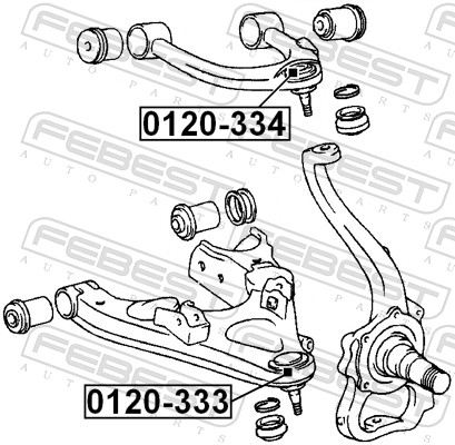 Picture of Ball Joint - FEBEST - 0120-334