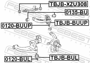 Picture of FEBEST - 0120-BUUP - Ball Joint (Wheel Suspension)