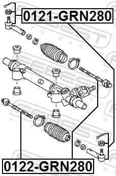 Picture of Tie Rod End - FEBEST - 0121-GRN280
