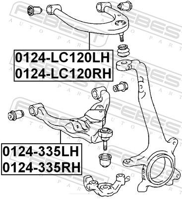 Picture of FEBEST - 0124-335RH - Track Control Arm (Wheel Suspension)