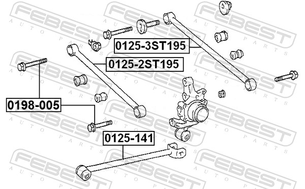Picture of FEBEST - 0125-141 - Track Control Arm (Wheel Suspension)