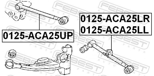 Picture of FEBEST - 0125-ACA25LL - Track Control Arm (Wheel Suspension)