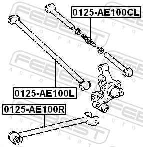 Picture of FEBEST - 0125-AE100CL - Track Control Arm (Wheel Suspension)