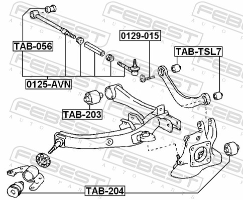 Picture of FEBEST - 0125-AVN - Track Control Arm (Wheel Suspension)