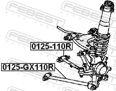 Picture of FEBEST - 0125-GX110R - Track Control Arm (Wheel Suspension)