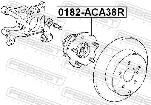 Picture of Wheel Hub - FEBEST - 0182-ACA38R