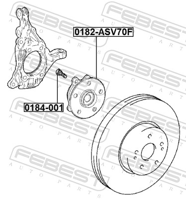 Picture of Wheel Hub - FEBEST - 0182-ASV70F