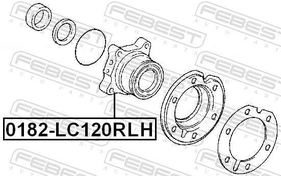 Picture of Wheel Hub - FEBEST - 0182-LC120RLH