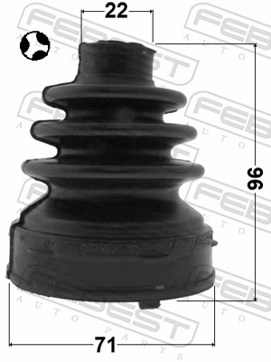 Picture of FEBEST - 0215-F15T - Bellow Set, drive shaft (Final Drive)