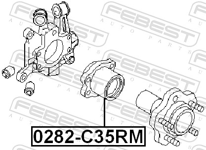 Picture of FEBEST - 0282-C35RM - Wheel Hub (Wheel Suspension)