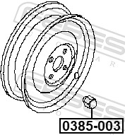 Picture of Wheel Nut - FEBEST - 0385-003