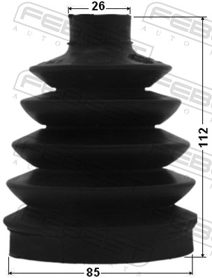 Picture of FEBEST - 0417P-EA3 - Bellow Set, drive shaft (Final Drive)