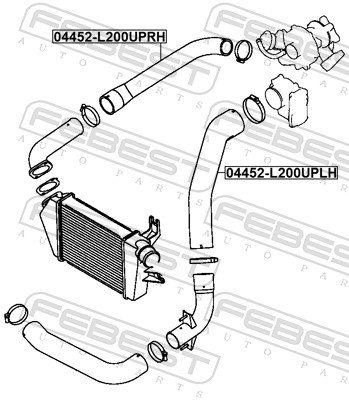 Picture of Charge Air Hose - FEBEST - 04452-L200UPLH