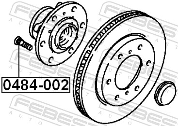 Picture of FEBEST - 0484-002 - Wheel Stud (Wheels)