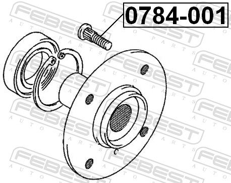 Picture of FEBEST - 0784-001 - Wheel Stud (Wheels)