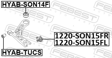 Picture of Ball Joint - FEBEST - 1220-SON15FR
