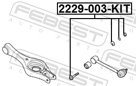 Picture of Camber Correction Screw - FEBEST - 2229-003-KIT