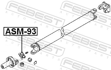 Picture of FEBEST - ASM-93 - Joint, propshaft (Axle Drive)