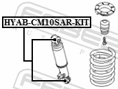 Picture of FEBEST - HYAB-CM10SAR-KIT - Bush, shock absorber (Suspension/Damping)