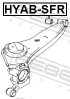Picture of FEBEST - HYAB-SFR - Control Arm-/Trailing Arm Bush (Wheel Suspension)