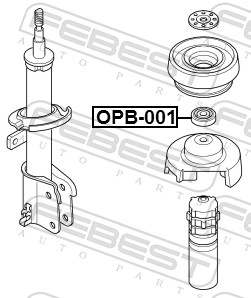 Picture of FEBEST - OPB-001 - Anti-Friction Bearing, suspension strut support mounting (Wheel Suspension)