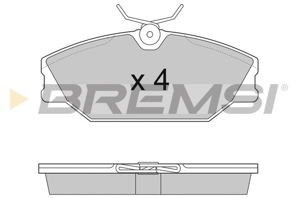 PREDNJE KOČIONE PLOČICE - BREMSI - BP2874