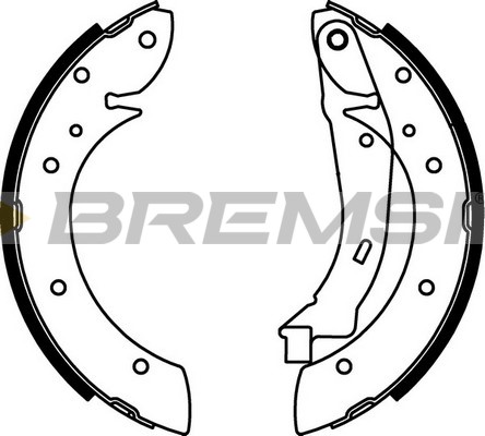 BREMSI - GF0106 - Komplet kočionih papuča (Kočioni uređaj)