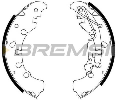 BREMSI - GF0140 - Komplet kočionih papuča (Kočioni uređaj)