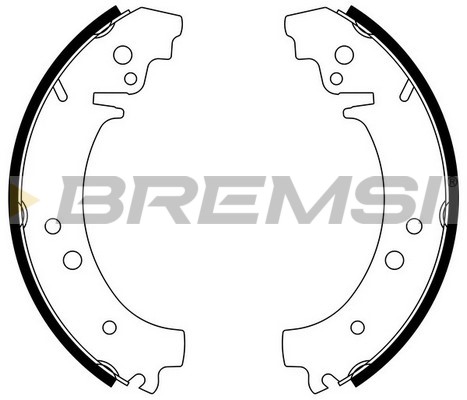 BREMSI - GF0160 - Komplet kočionih papuča (Kočioni uređaj)