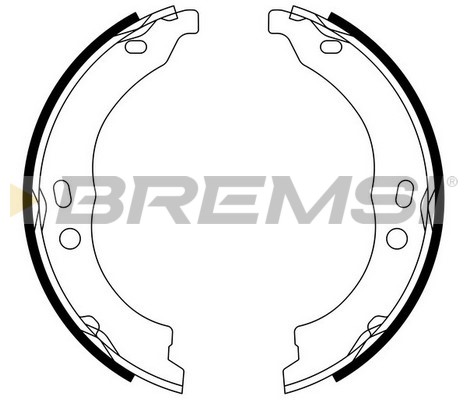 BREMSI - GF0188 - Komplet kočionih papuča, ručna kočnica (Kočioni uređaj)