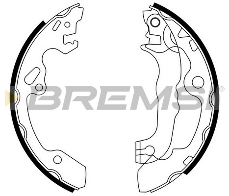 BREMSI - GF0238 - Komplet kočionih papuča (Kočioni uređaj)