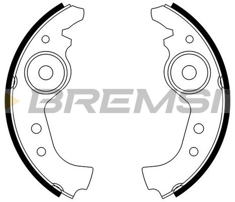 BREMSI - GF0290 - Komplet kočionih papuča (Kočioni uređaj)