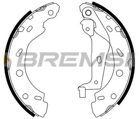 BREMSI - GF0308 - Komplet kočionih papuča (Kočioni uređaj)