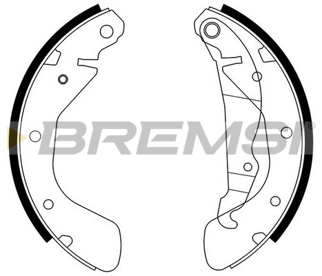 BREMSI - GF0353 - Komplet kočionih papuča (Kočioni uređaj)