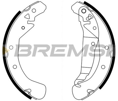 BREMSI - GF0358 - Komplet kočionih papuča (Kočioni uređaj)