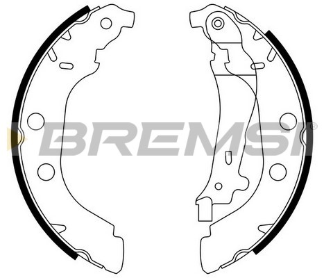 BREMSI - GF0385 - Komplet kočionih papuča (Kočioni uređaj)